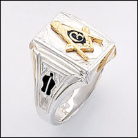 Sterling Silver Masonic Ring #64